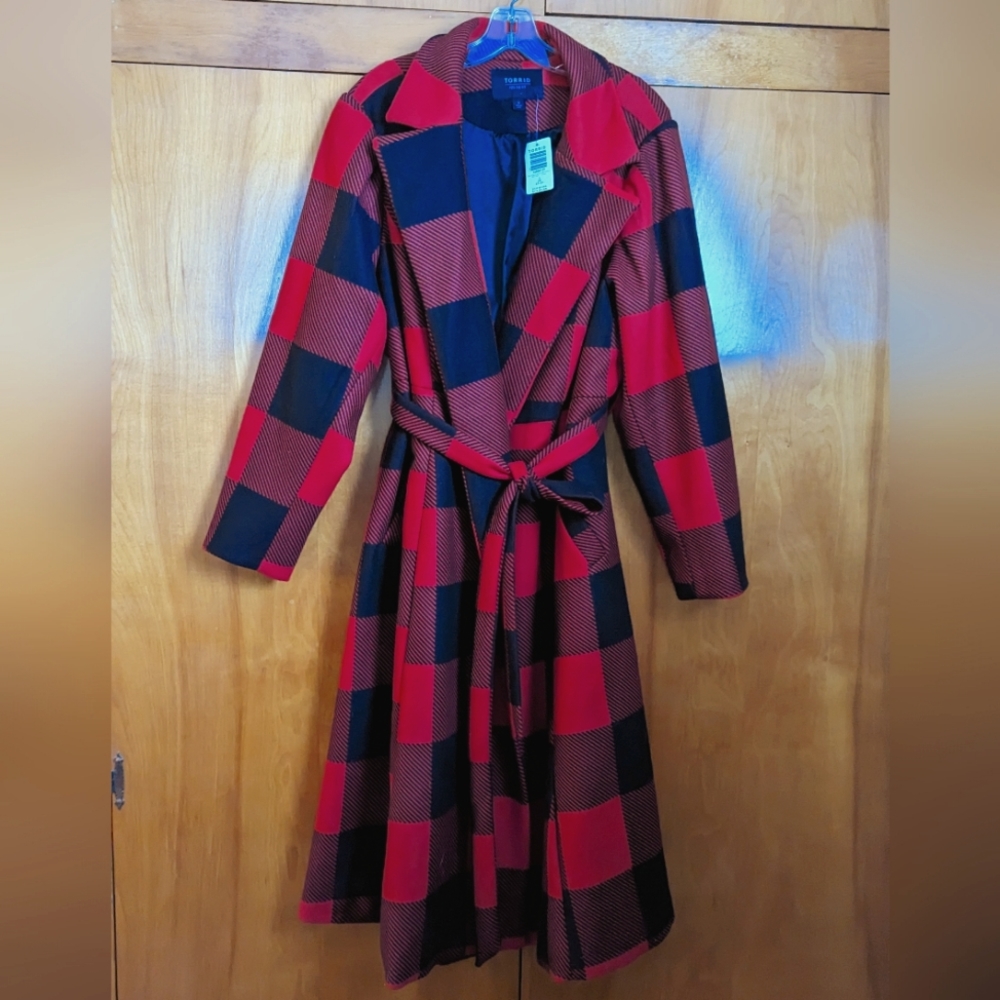 Torrid Wool Tie-Front Coat Sz 3
